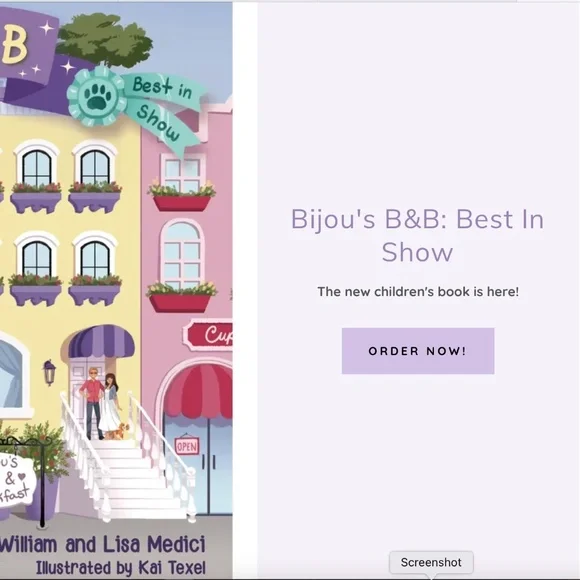 Bijou's B& B Children's Book with Inscription - Picture 2 of 2